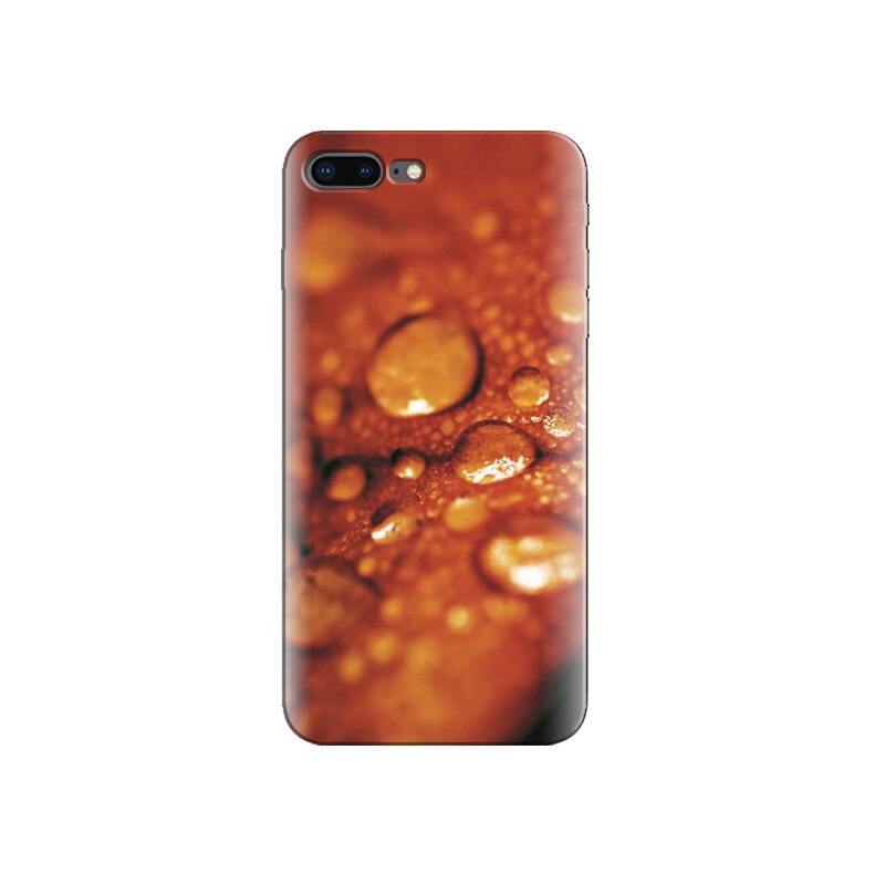 Husa Iphone 8 plus Orange Water Drops Backgrounds