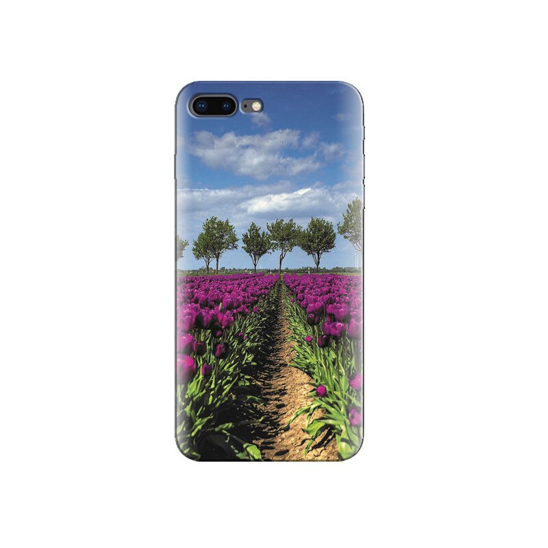 Husa Iphone 7 Plus Purple Tulip Field In Holland