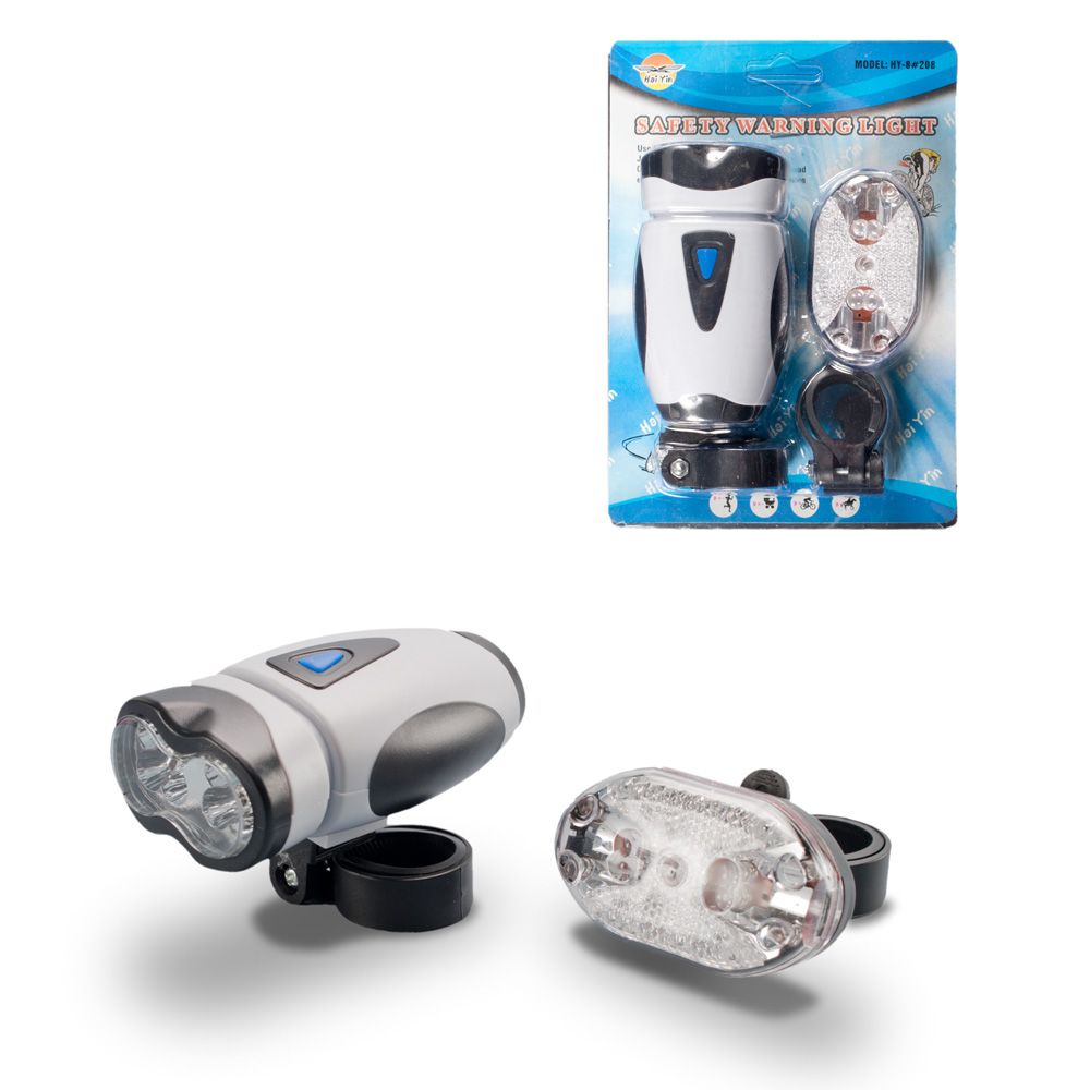 Set Far (lanterna) si Stop cu led SJ09-15 alb-negru