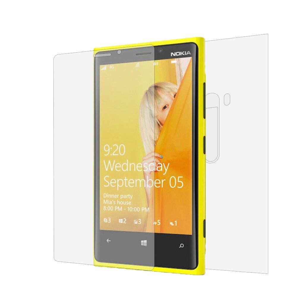 Folie de protectie Clasic Smart Protection Lumia 920 fullbody,protectie completa ecran si spate+Smart Spray®,Smart Squeegee® si microfibra incluse