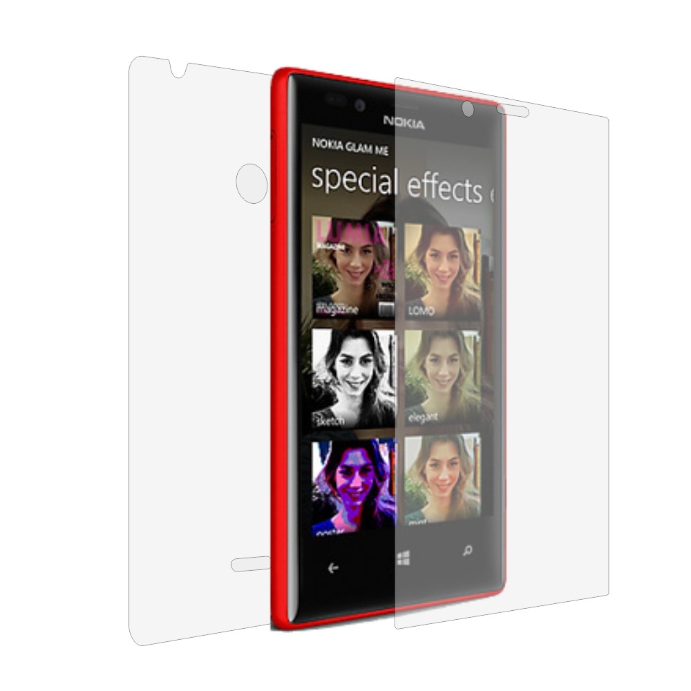 Folie de protectie Clasic Smart Protection Lumia 720 fullbody,protectie completa ecran si spate+Smart Spray®,Smart Squeegee® si microfibra incluse