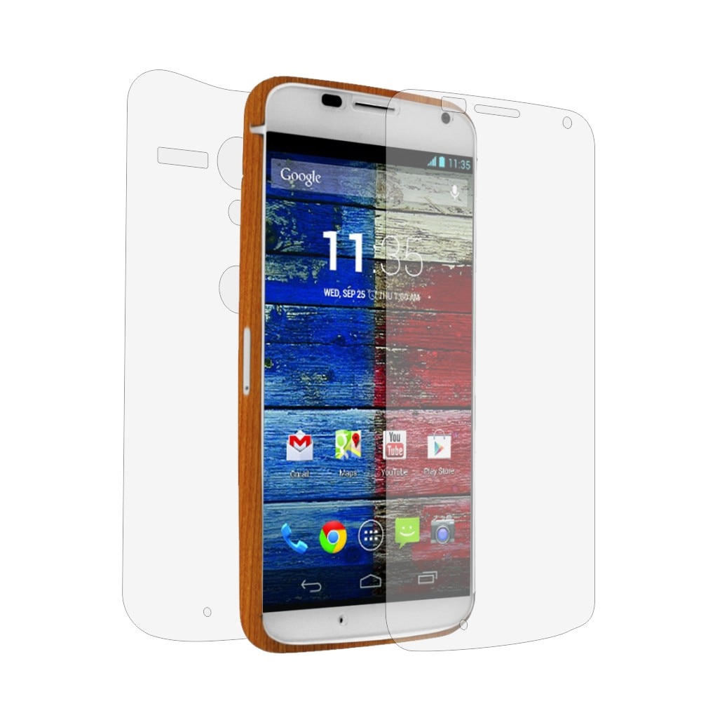 Folie de protectie Clasic Smart Protection Motorola Moto X Wood fullbody,protectie completa ecran si spate+Smart Spray®,Smart Squeegee®,instructiuni instalare si microfibra incluse