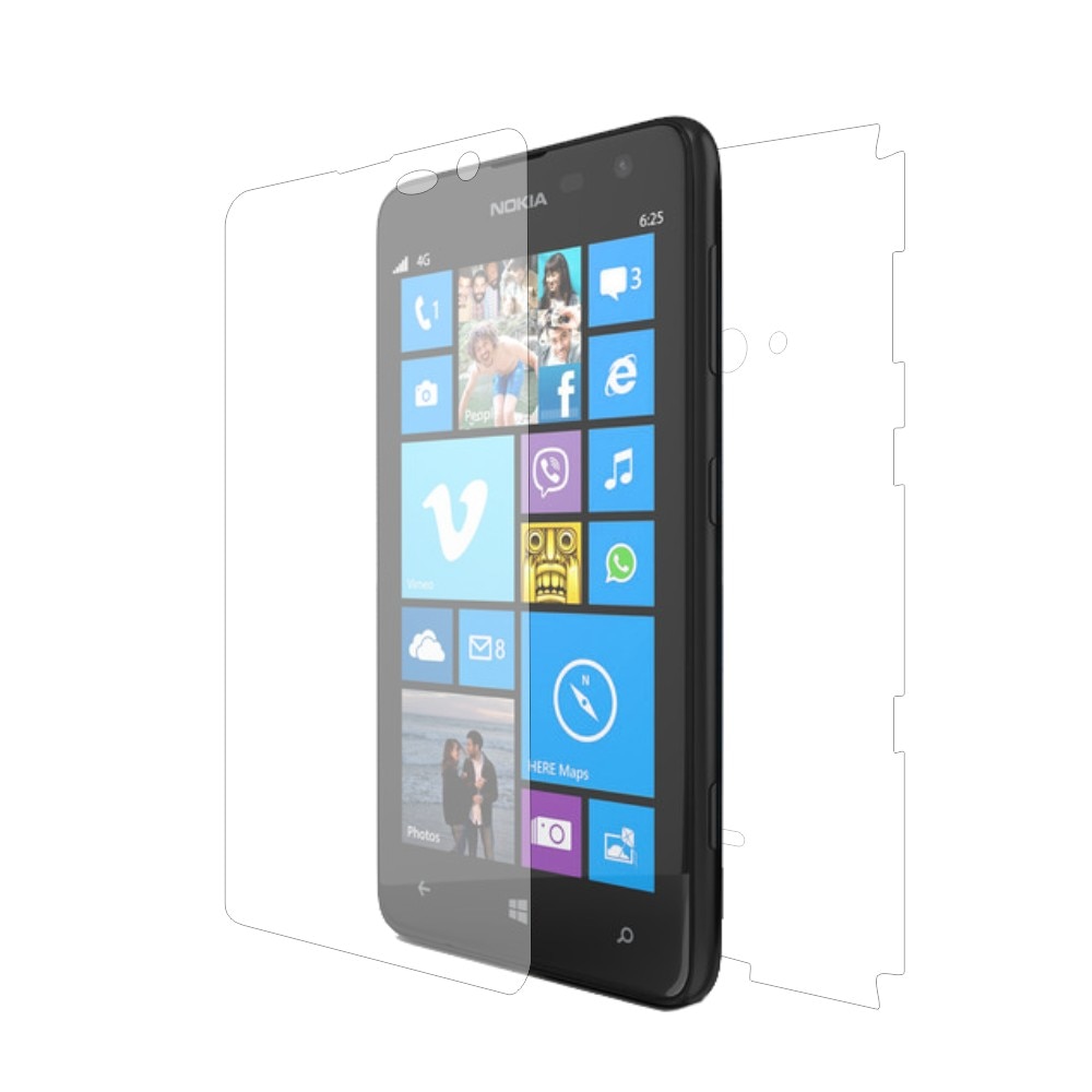 Folie de protectie Clasic Smart Protection Lumia 625 fullbody,protectie completa ecran si spate+Smart Spray®,Smart Squeegee® si microfibra incluse