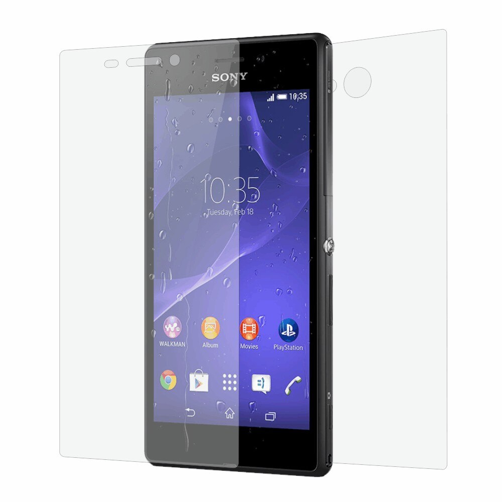 Folie de protectie Clasic Smart Protection Sony Xperia M2 dual fullbody,protectie completa ecran si spate+Smart Spray®,Smart Squeegee® si microfibra incluse