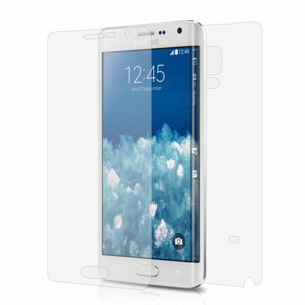 Folie de protectie Clasic Smart Protection Samsung Galaxy Note Edge fullbody,protectie completa ecran si spate+Smart Spray®,Smart Squeegee® si microfibra incluse