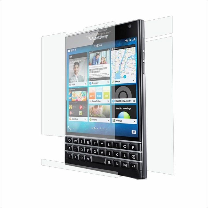 Защитно фолио Classic Smart Protection BlackBerry Passport fullbody, цял екран защита, гръб и страни + Smart Spray®, Smart Squeegee® и микрофибър включени