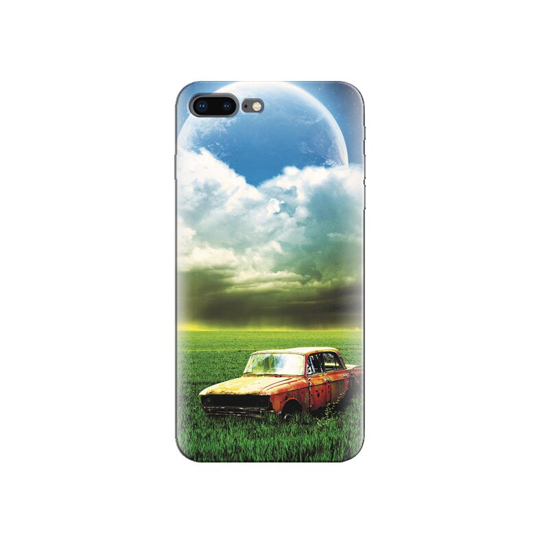 Husa Iphone 7 Plus Old Retro Car With Planet In Sky Look