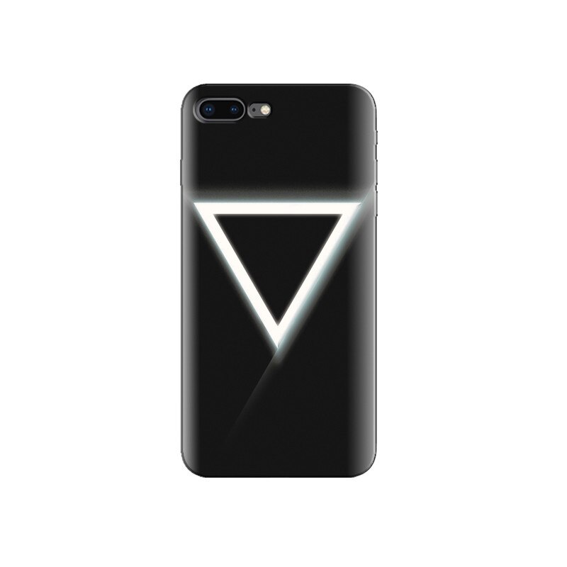 Husa Iphone 7 Plus White Triangle With Black Background