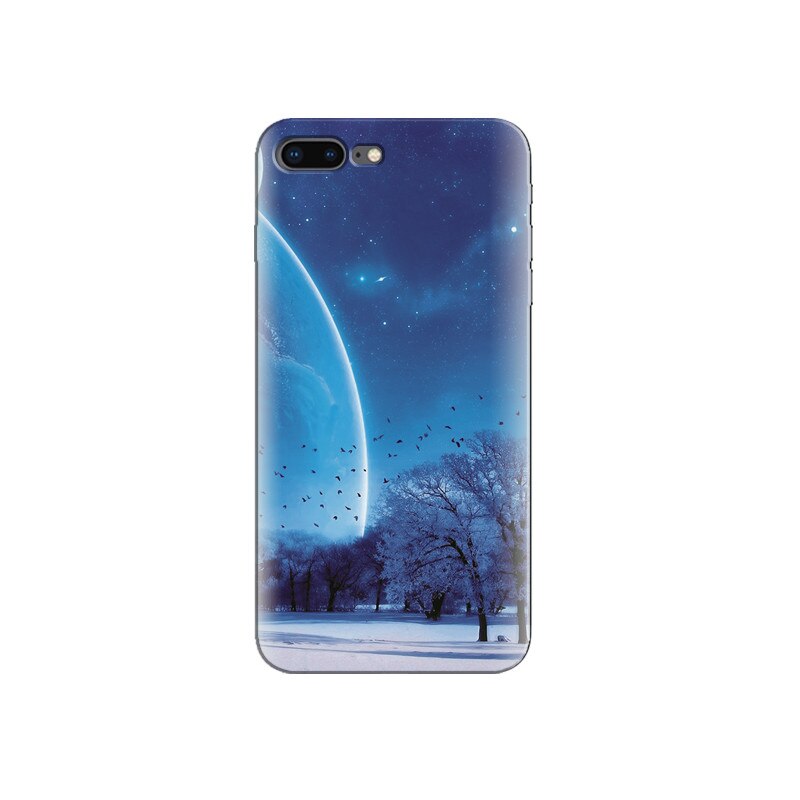 Husa Iphone 7 Plus Winter Art Tree Planet Space