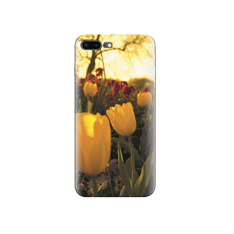 Husa Iphone 7 Plus Yellow Tulips Flower Close Up Photoshoot