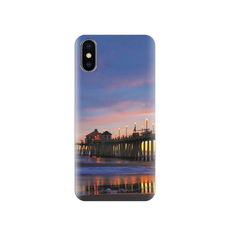 Husa silicon IPHONE X Bonfires Huntington Beach Lovelys
