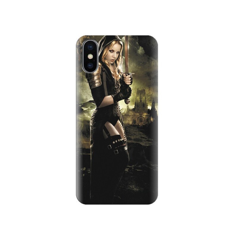 Husa silicon IPHONE X Spicy Girl Hd Backgrounds