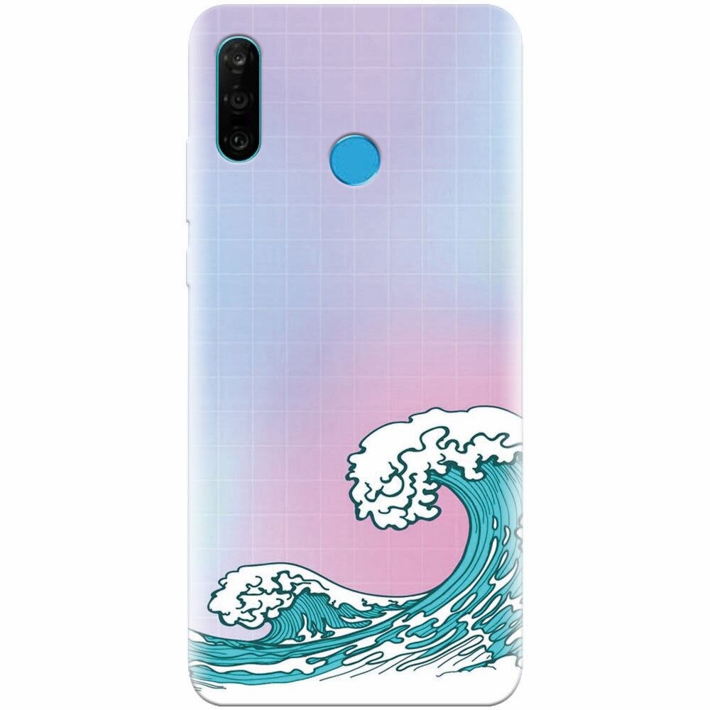 Husa silicon pentru Huawei P30 Lite, Waves