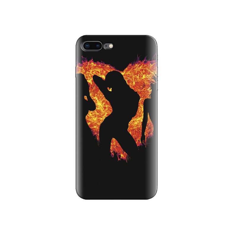 Husa Iphone 8 plus Flaming Heart