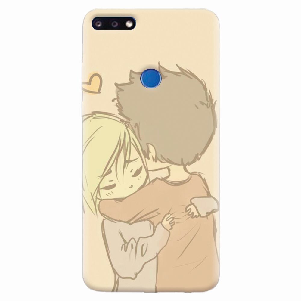 Husa silicon pentru Huawei Y7 Prime 2018, Couple Hug