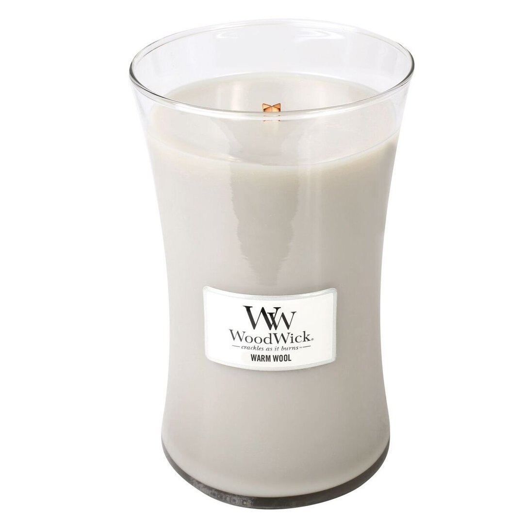 Lumanare Parfumata Borcan Mare Warm Wool, WoodWick®