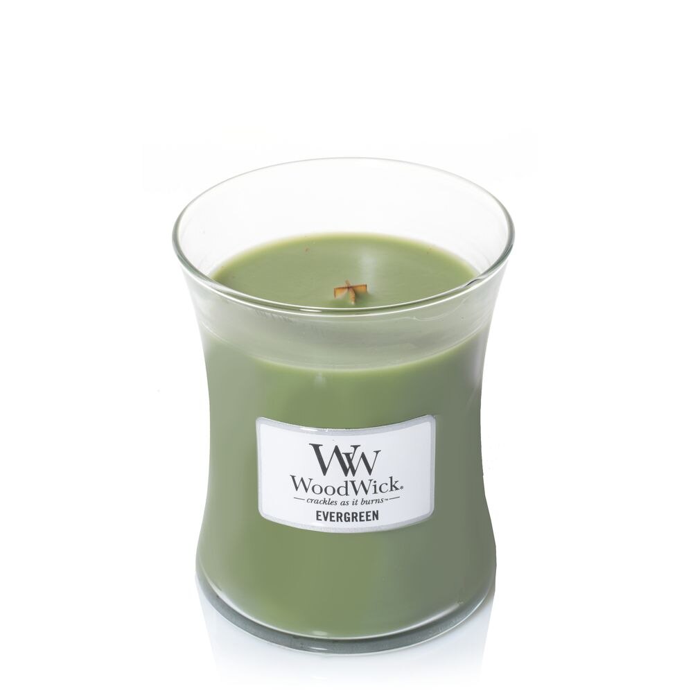Lumanare Parfumata Borcan Mediu Evergreen, WoodWick®