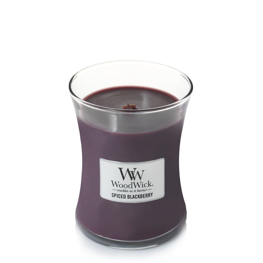 Lumanare Parfumata Borcan Mediu Spiced Blackberry, WoodWick®