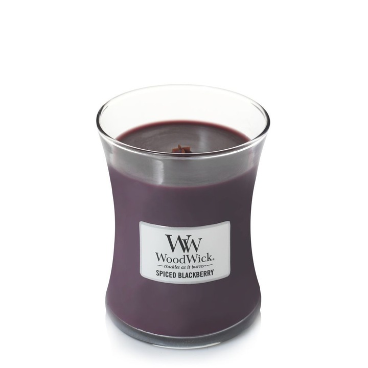 Свещ Wood Wick, Spiced Blackberry, Среден Буркан