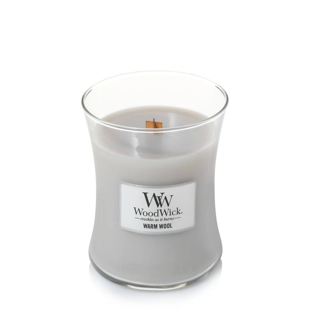 Lumanare Parfumata Borcan Mediu Warm Wool, WoodWick®