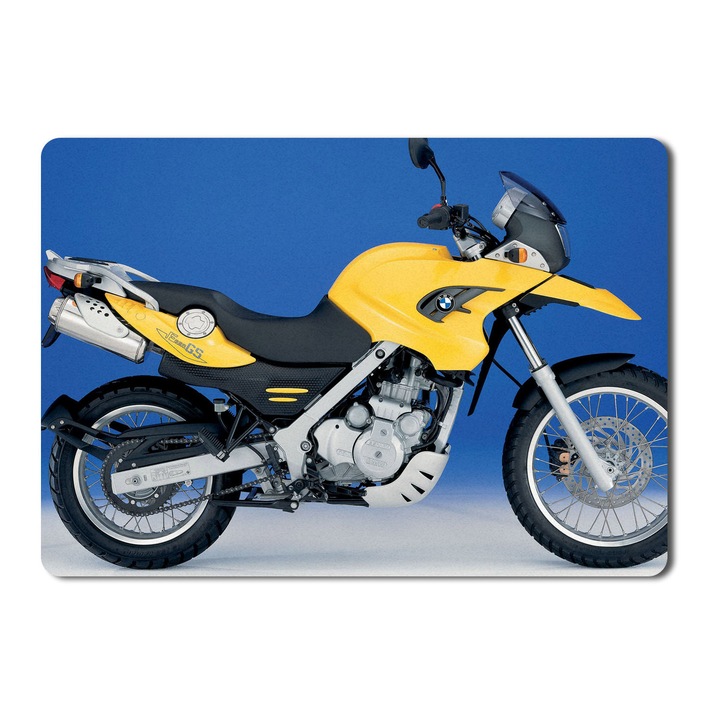 Mouse Pad Yellow Bmw F650Gs Side View - 21.5 X 27 X 0.3cm
