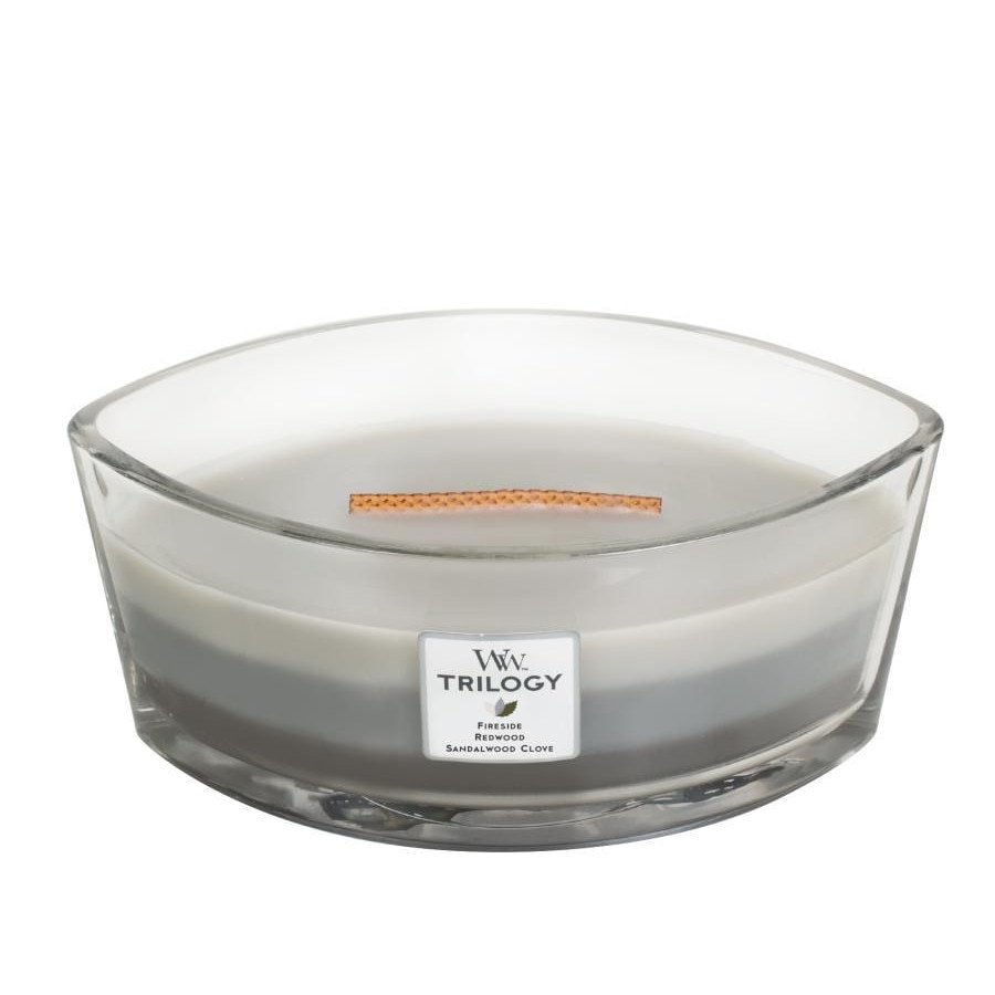 Lumanare Parfumata Ellipse Trilogy Warm Woods, WoodWick®