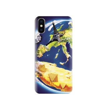 Husa silicon IPHONE X Travel Earth Husa silicon IPHONE X Travel Earth