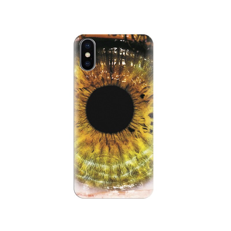 Husa silicon IPHONE X Unique Yellow Eyes Gallery