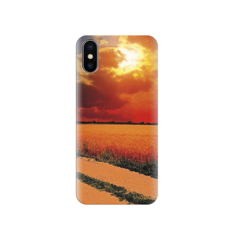 Husa silicon IPHONE X Sunset Time Nature Hd Images