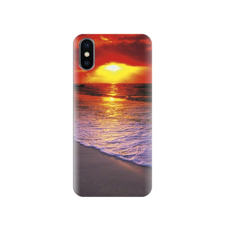 Husa silicon IPHONE X Sunset Time Beach