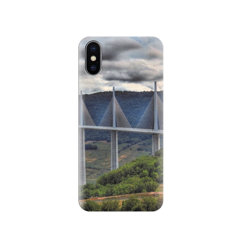 Husa silicon IPHONE X Viaduc De Millau In France