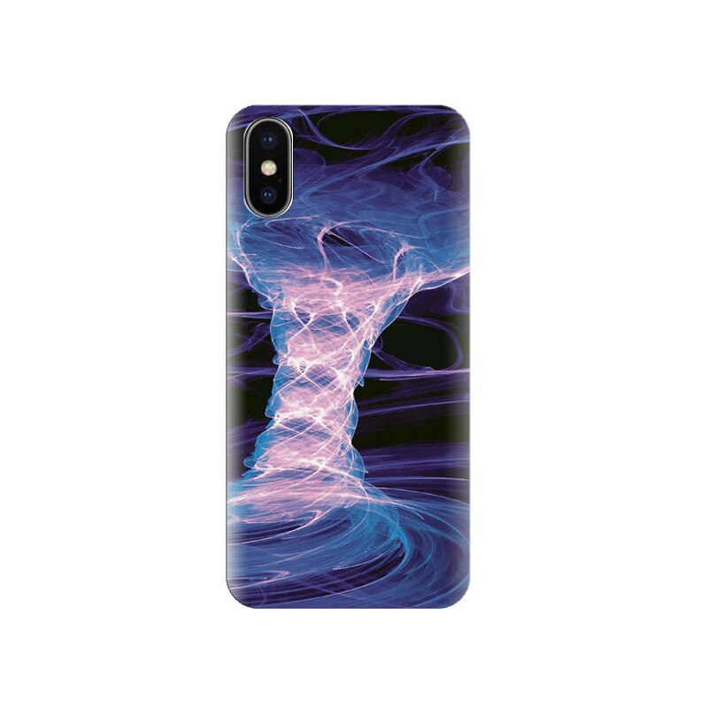 Husa silicon IPHONE X Tornado Animated Art Backgrounds