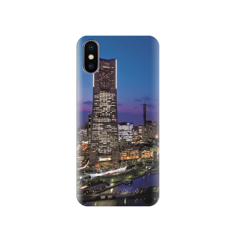 Husa silicon IPHONE X Tokyo City Building Nice Views Hd