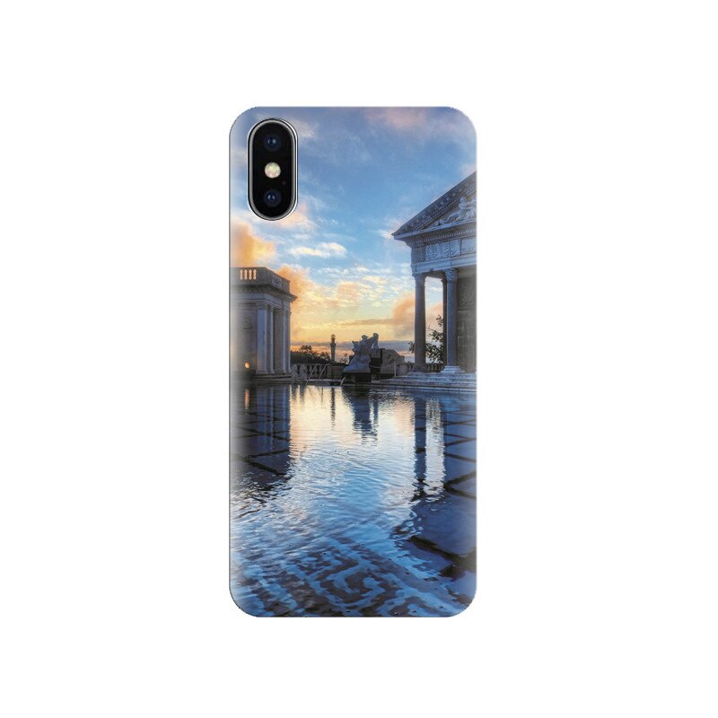 Husa silicon IPHONE X Water Architecture Attractive Building Background