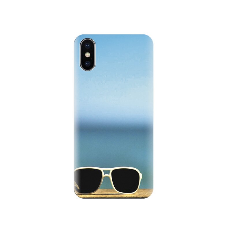 Husa silicon IPHONE X White Sunglasses