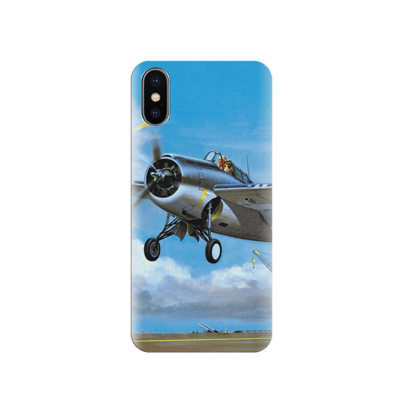 Husa silicon IPHONE X Wildcat Fighter Plane Of Military
