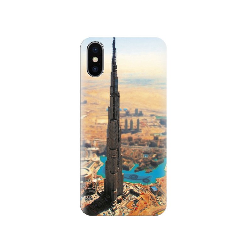 Husa silicon IPHONE X World Tallest Tower Burj Khalifa Real Hd Photos