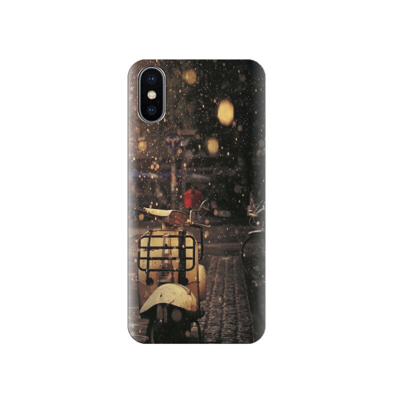 Husa silicon IPHONE X Vintage Scooter Unique