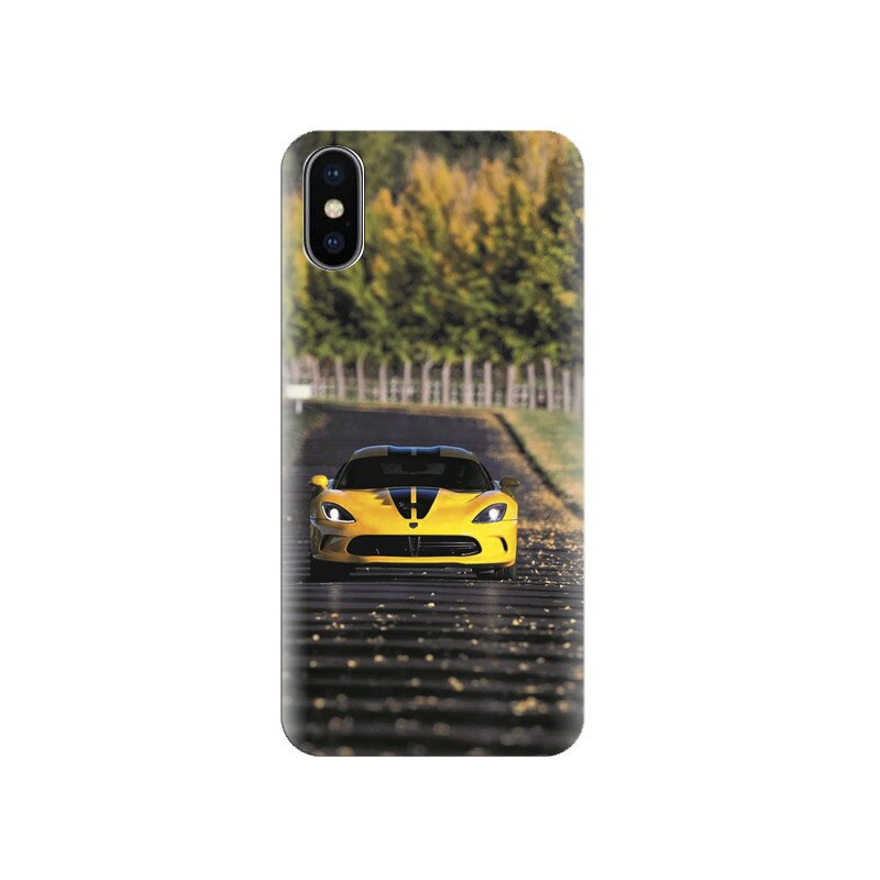 Husa silicon IPHONE X Yellow Beautiful Car Gallery