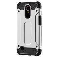 Husa Iberry Armor Hybrid Argintie Pentru LG K10 (2017)