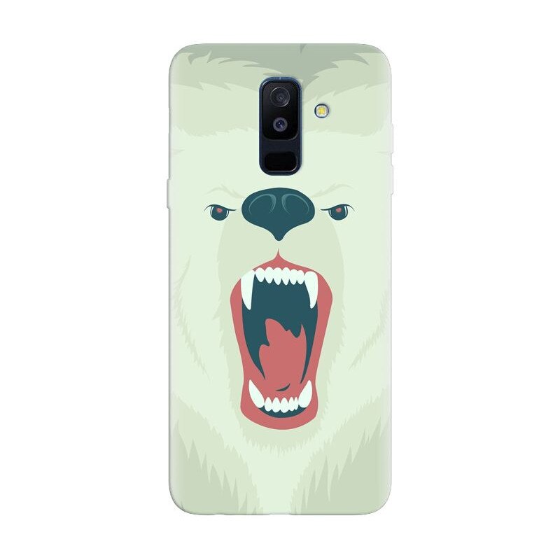 Husa silicon pentru Samsung Galaxy J8 2018, Fierce Polar Bear Winter