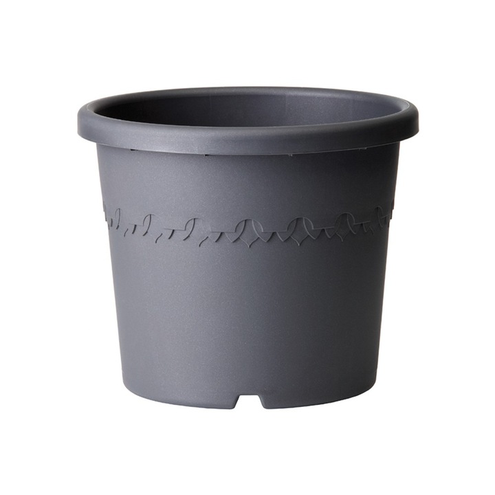 Ghiveci Elho Algarve Cilindro cu diametrul de 35 cm pentru plante de exterior antracit
