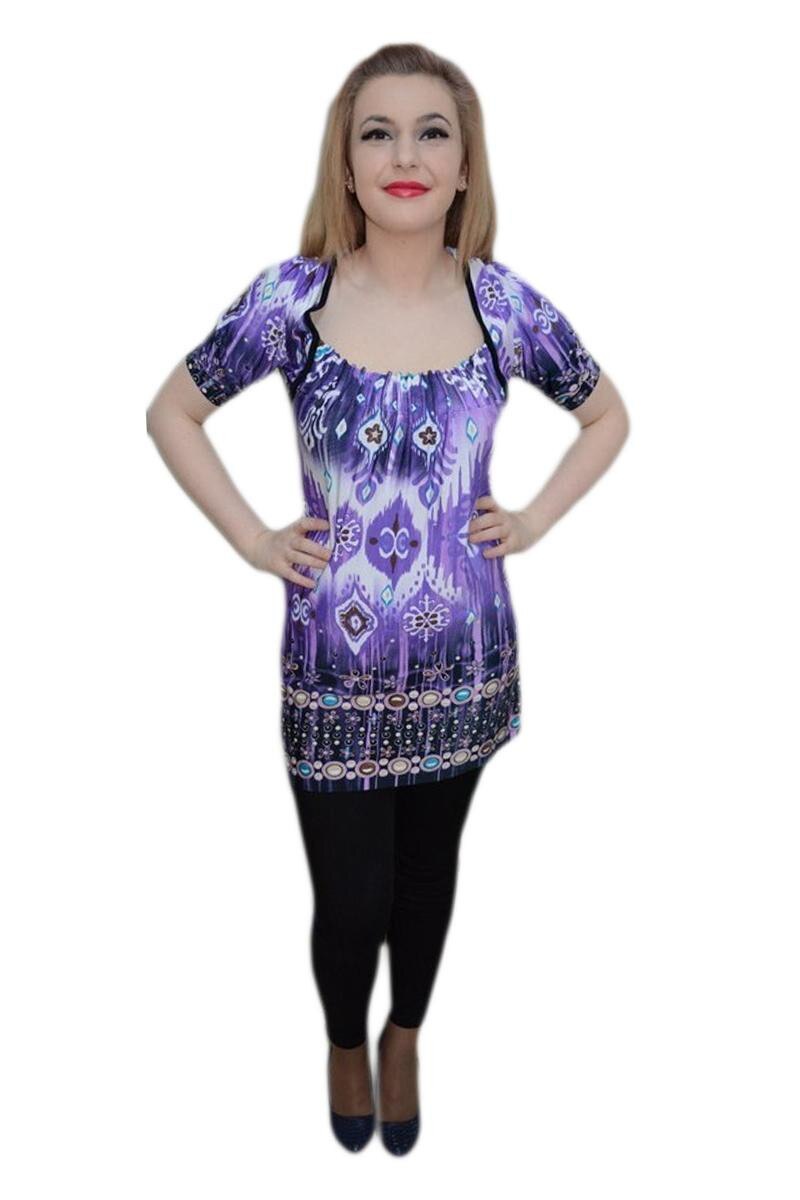 Bluza de vara, lejera, nuanta mov, D&J Exclusive, Mov