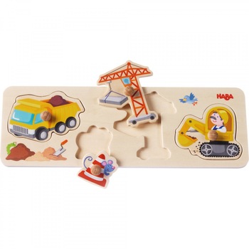 Joc tip puzzle, Haba, Santier, 12luni+ Joc tip puzzle, Haba, Santier, 12luni+