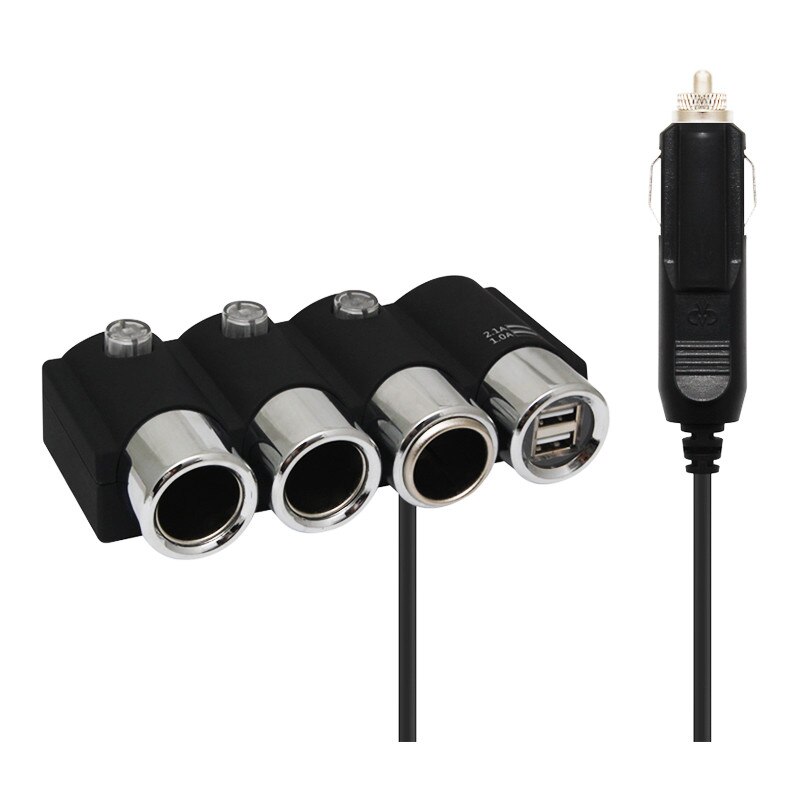 Priza auto Olesson 1508, 120 W, 2 x USB, 3 iesiri