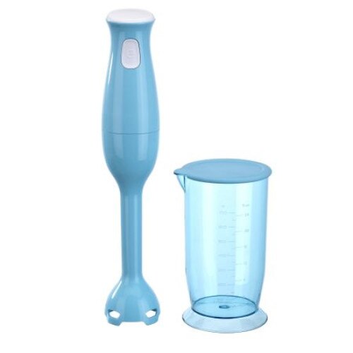 Pasator electric vertical cu cana din plastic ,putere 200W ,Lama din inox,Capacitate recipient 700ml ,Albastru