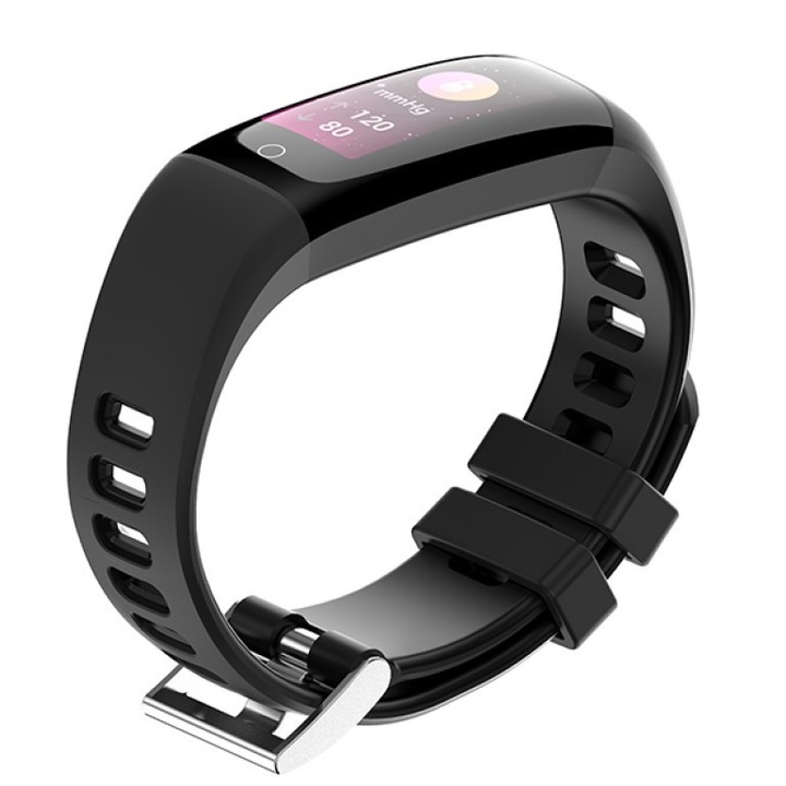 Bratara fitness DBT-HB2C, Bluetooth 4.0, Android/iOS, 80 mAh, Negru