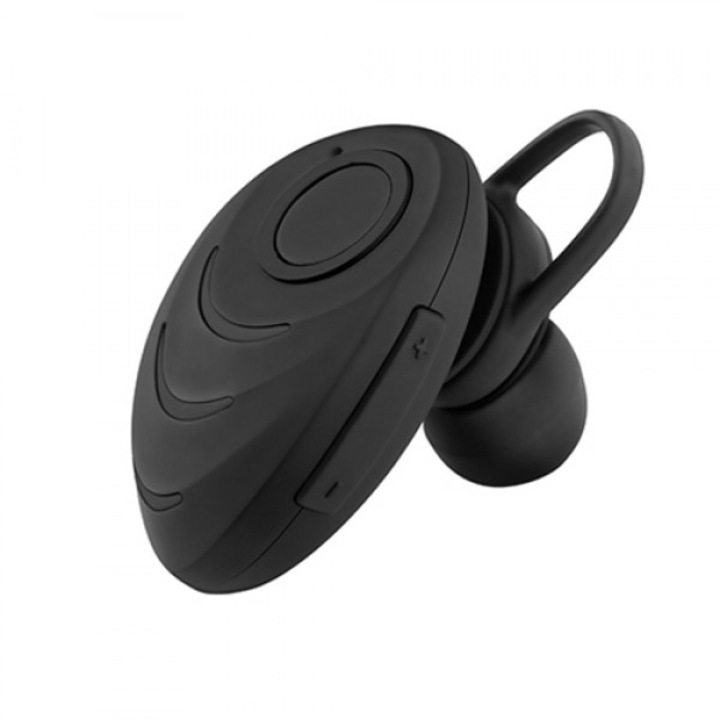 Ekell Bluetooth kihangosító fülhallgató, hangerőszabályzó gombokkal, fekete