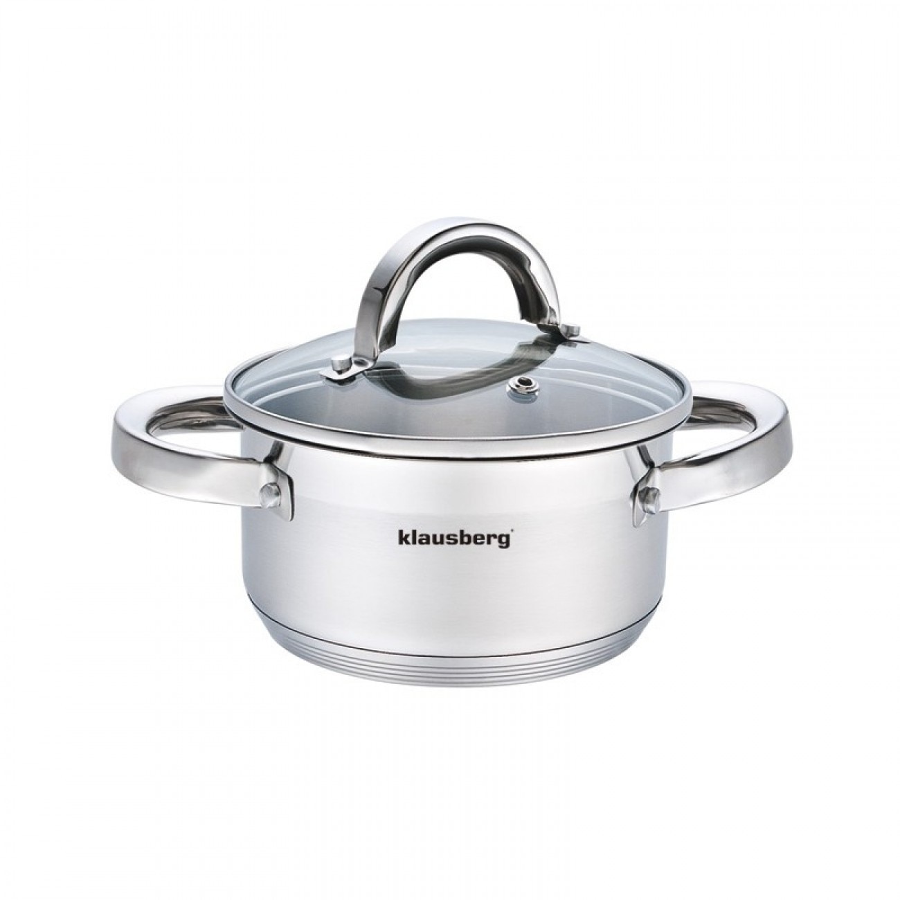 Mini Oala cu capac Klausberg KB 7121, 14cm, 1 litri, Fund Multistrat (5) Inox