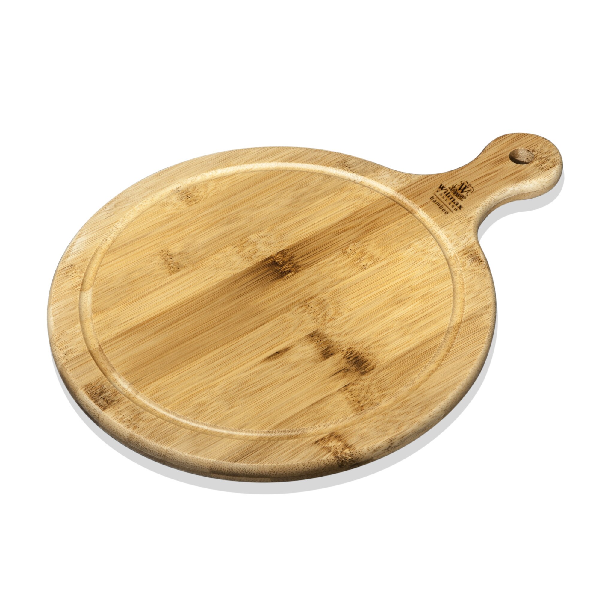 Platou/Tava rotund pizza/friptura/legume, Wilmax, bambus, 40.5 x 30.5 cm